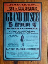GRAND MUSEE ANATOMIQUE PARIS Vénus anatomique MEDICIS affiche Publicité advert