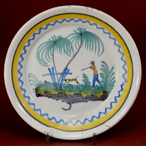 Assiette nevers fin - fin, 18ème