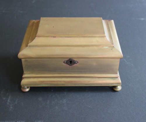 Ancien coffret laiton - coffret, en