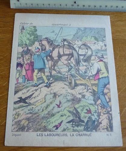 Ancien protège cahier - ancien, protège-cahier