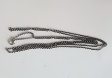 Ancien Grand Sautoir "silver rope"Longue Chaine Collier Argent Massif