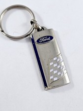 PORTE-CLES - FORD 2020s Métal Peint - Drapeau Damier - Garages Concessionnaires