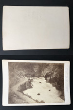 Provence-Alpes-Côte d'Azur, Fontaine-de-Vaucluse Vintage albumen print, car