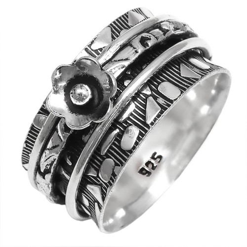 Bague toupie argent pour - bague,