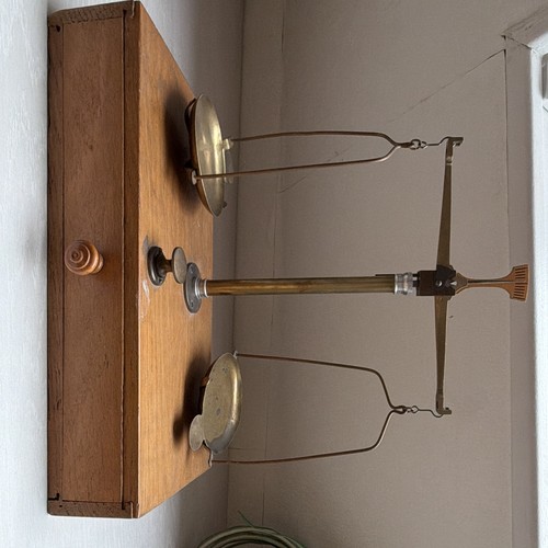 Balance ancienne plateaux - balance,