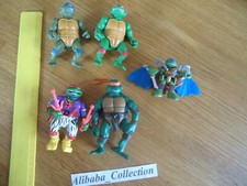 Lot 5 Figurines Tortues Ninja Vintage 1988 1991 2002 2014 + quelques armes ou ac