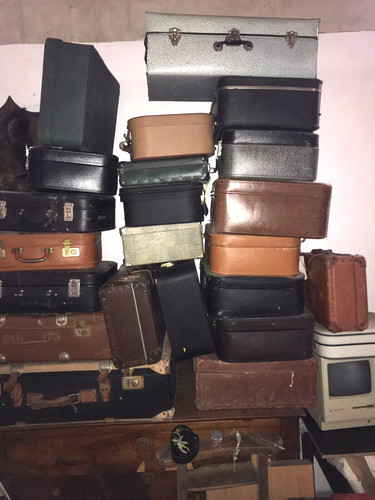 Lot anciennes valises en - lot,