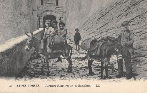 Cpa types corses porteurs - corses,
