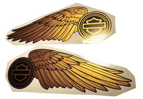Harley davidson gold - davidson, wings