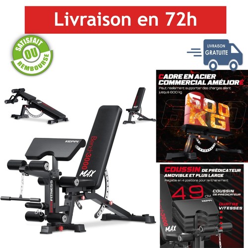 Banc musculation réglable - banc,