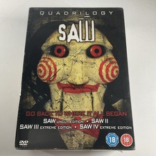 Coffret DVD Saw Quadrilogie - 4 Films - Neuf