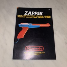 Notice Nintendo NES PISTOLET Zapper Orange Bon État - Version FAH