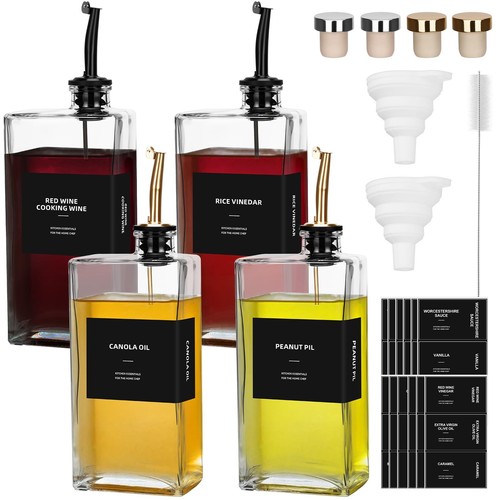 4pcs bouteille huile - bouteille, olive