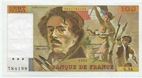 100 francs delacroix 1981 - ---,