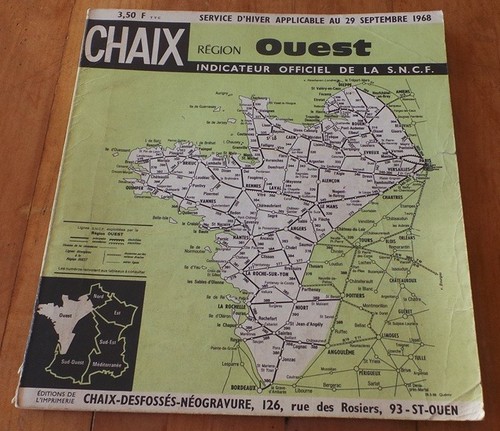 Rare sncf chaix - chaix, region