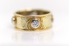 Style Ancien Bague or Jaune