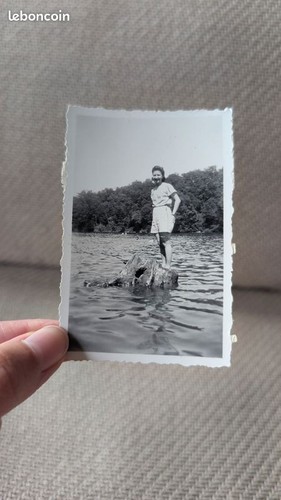 Photo ancienne snapshot femme - ancienne,