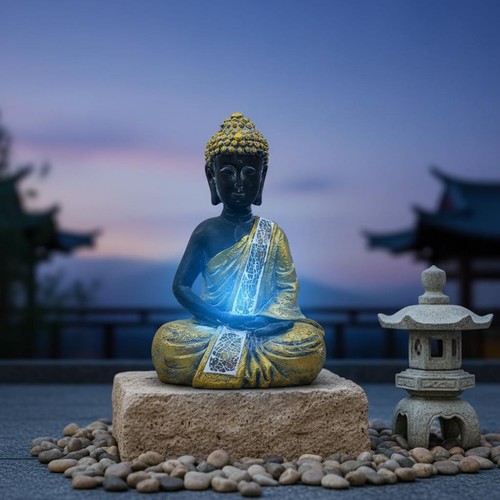 Statue bouddha solaire - statue,