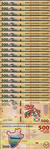Burundi 500 francs - burundi,