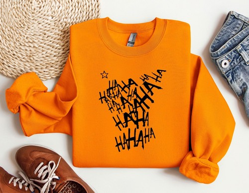 Hahahaha sweatshirt joker - hahahaha,