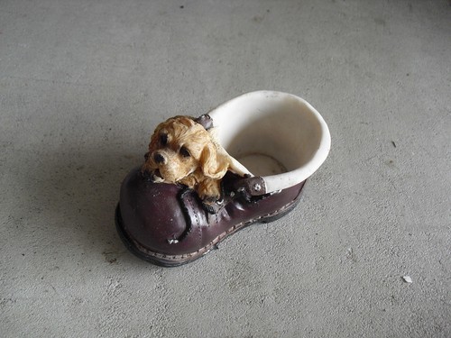 Unique resin plastic dog - unique,