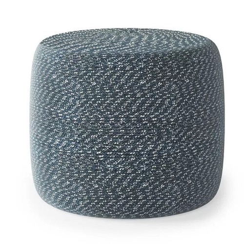 Brodie round braided pouf - braided,