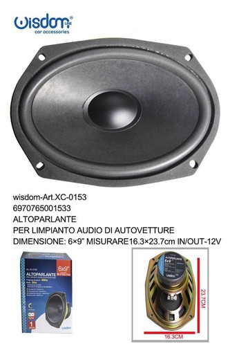 Haut parleur ovale auto 6x9 - ovale,