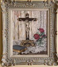 Nature morte au crucifix et