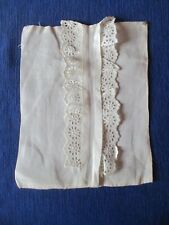 Plastron N°4 ancien devant jabot dentelle blanc cassé