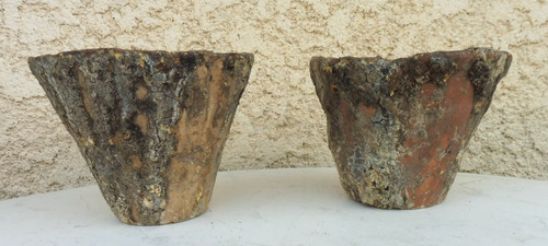 Lot pots résine - à,