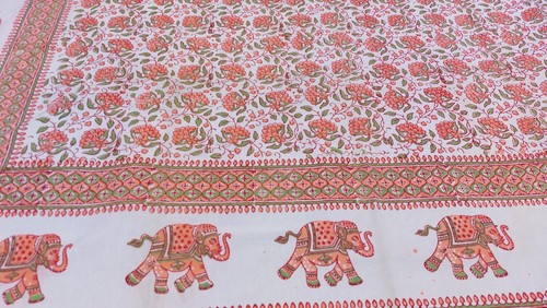 Couvre lit indien éléphant - couvre-lit,