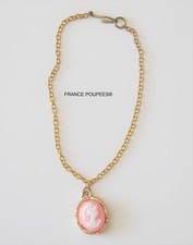 Collier camée rose mini