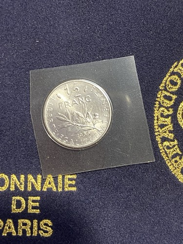 Monnaie franc 1986 unc - 1/2,