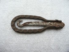 tire lacets ancien ou tire bottines pliant manche acier