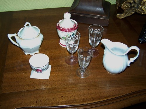 Lot faïence verre émaillé - faïence,