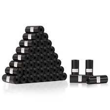 600 Pièces Sac a Crottes Chien Noir Sac a Caca pour Chien Solides et Anti-fui...