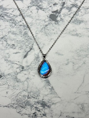Collier morpho papillon - collier,
