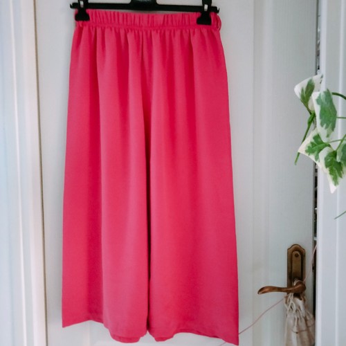 Pantalon large fushia - t., 48/50