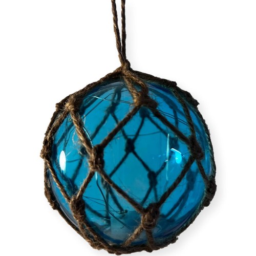 Turquoise glass fishing buoy - turquoise,