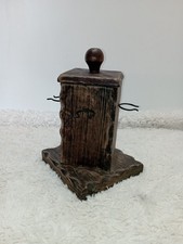 Ancien pot tabac bois - ancien,