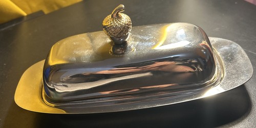 Beurrier plaqué argent - beurrier,
