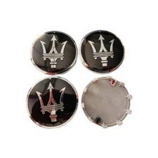 Pour Maserati 4pcs 60mm Enjoliveurs de moyeu Hubcaps Ghibli Levant Grecale 2020