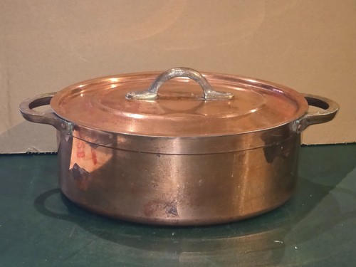 Cocotte ovale cuivre - cocotte,