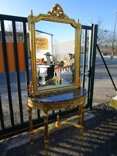 CONSOLE / COIFFEUSE DOREE DE