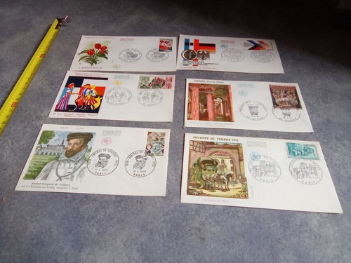 Lot timbres enveloppes - timbres,
