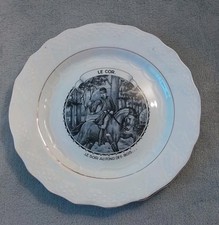 Assiette Ancienne  Moulin Des Loups  Le Cor Le Soir Au Fond Du Bois