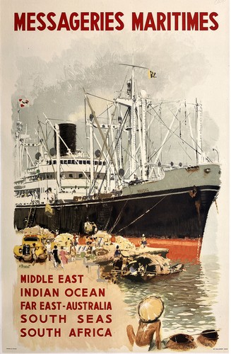 Affiche originale messageries - affiche,