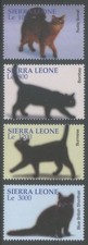 Sierra Leone 2004 MNH**CatsPetsDomestic AnimalsPetsBlue British Shorthair 4v