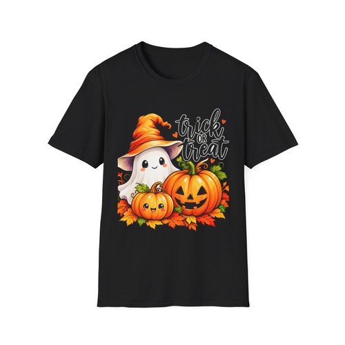 Trick treat ghost pumpkin - trick,