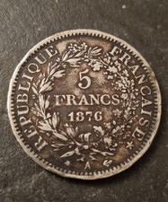 Pièce Argent 5frs 1876-A